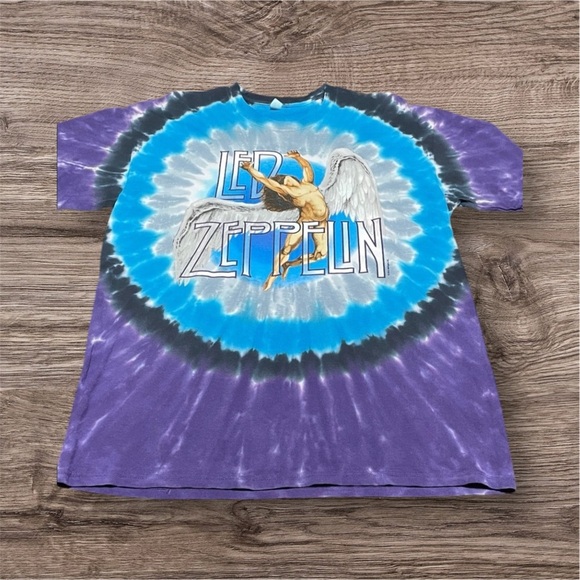 Liquid Blue Other - Led Zeppelin Tie-Dye T-Shirt